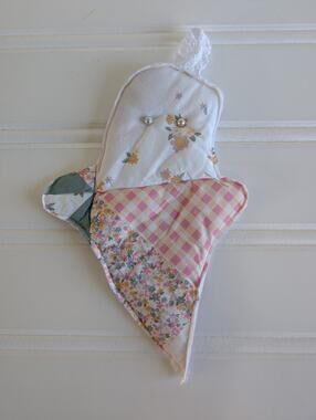 Handmade Quilted Pancake Ghostie Hanging - Pastel